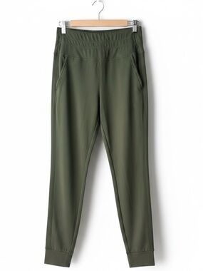 HALARA army green high waist lux soft jogger leggings with pockets size small